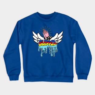 Praying Graffiti Blessed With Wings #2 Crewneck Sweatshirt